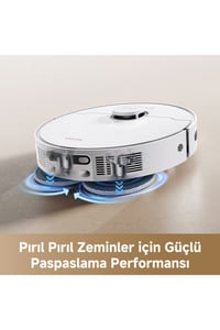  Aksesuarlar Dreame Dreame D20 Ultra Distribütör  Dreame D20 Ultra 13.000Pa Emiş DuoScrub Çöp İstasyon Paspas Robot Süpürge Beyaz