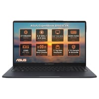  Dizüstü Bilgisayar ASUS B1503CVA-S75438 012 Distribütör  Asus ExpertBook B1 Intel Core i7-13620H 16GB 1TB SSD 15.6