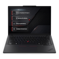  Dizüstü Bilgisayar LENOVO 21QDS8SPTX 012 Distribütör  Lenovo ThinkPad T14 Gen 6 Intel Core Ultra 7-255U 32GB 2TB SSD 14