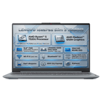  Dizüstü Bilgisayar LENOVO 82XQ00RWTX 002 Distribütör  Lenovo IdeaPad Slim 3 15AMN8 AMD Ryzen 5 7520U 8GB 512GB SSD 15.6