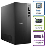  Masaüstü Bilgisayar DELL ECT1250_RPLSR003_U 032 Distribütör  Dell Tower ECT1250 Intel Core i5-14400 32GB 1TB SSD 4 GB GT730 Windows 11 Pro Masaüstü Bilgisayar ECT1250_RPLSR003_U 032