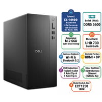  Masaüstü Bilgisayar DELL ECT1250_RPLSR013_U 004 Distribütör  Dell Tower ECT1250 Intel Core i3-14100 32GB 1TB SSD Freedos Masaüstü Bilgisayar ECT1250_RPLSR013_U 004