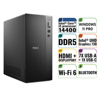  Masaüstü Bilgisayar DELL ECT1250_RPLSR004_U 016 Distribütör  Dell Tower ECT1250 Intel Core i5-14400 32GB 512GB SSD Windows 11 Pro Masaüstü Bilgisayar ECT1250_RPLSR004_U 016
