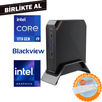 Blackview MP200 i9-11900H 16GB 1TB SSD W11P Mini PC + Kablosuz Klavye Mouse MP200161I9 020 Mini Masaüstü Bilgisayar Blackview MP200161I9 020 Distribütör  Blackview MP200 i9-11900H 16GB 1TB SSD W11P Mini PC + Kablosuz Klavye Mouse MP200161I9 020