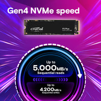 Crucial P3 Plus 2TB SSD m.2 NVMe PCIe 4200-5000MB/s CT2000P3PSSD8 SSD Disk CRUCIAL CT2000P3PSSD8 Distribütör  Crucial P3 Plus 2TB SSD m.2 NVMe PCIe 4200-5000MB/s CT2000P3PSSD8