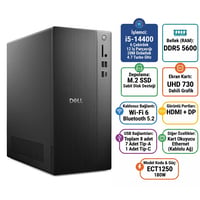 Dell Tower ECT1250 Intel Core i5-14400 32GB 1TB SSD Windows 11 Pro Masaüstü Bilgisayar ECT1250_RPLSR003_U 012 Masaüstü Bilgisayar DELL ECT1250_RPLSR003_U 012 Distribütör  Dell Tower ECT1250 Intel Core i5-14400 32GB 1TB SSD Windows 11 Pro Masaüstü Bilgisayar ECT1250_RPLSR003_U 012