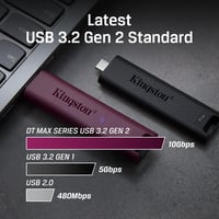 Kingston 512GB DataTraveler Max Type-A 1000R-900W 3.2 G2 Usb Bellek DTMAXA-512GB USB Flash Bellek KINGSTON DTMAXA-512GB Distribütör  Kingston 512GB DataTraveler Max Type-A 1000R-900W 3.2 G2 Usb Bellek DTMAXA-512GB