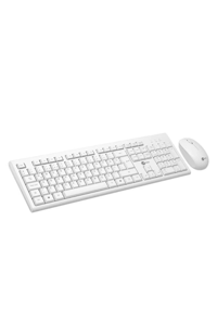 LENOVO LECOO KABLOSUZ TÜRKÇE Q KLAVYE MOUSE SET BEYAZ KW200-B Klavye & Mouse LENOVO KW200-B Distribütör  LENOVO LECOO KABLOSUZ TÜRKÇE Q KLAVYE MOUSE SET BEYAZ KW200-B