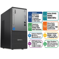 Lenovo ThinkCentre Neo 50T Gen 5 i5-14400 48GB 512GB SSD Windows 11 Pro Masaüstü Bilgisayar 12UD002CTR 010 Masaüstü Bilgisayar LENOVO 12UD002CTR 010 Distribütör  Lenovo ThinkCentre Neo 50T Gen 5 i5-14400 48GB 512GB SSD Windows 11 Pro Masaüstü Bilgisayar 12UD002CTR 010