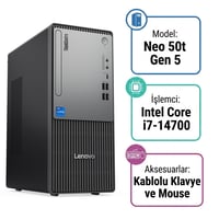 Lenovo ThinkCentre Neo 50t Gen 5 Intel Core i7-14700 16GB 512GB SSD Freedos Masaüstü Bilgisayar 12UAS0MNTX Masaüstü Bilgisayar LENOVO 12UAS0MNTX Distribütör  Lenovo ThinkCentre Neo 50t Gen 5 Intel Core i7-14700 16GB 512GB SSD Freedos Masaüstü Bilgisayar 12UAS0MNTX