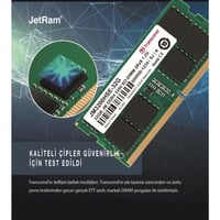 Transcend JM3200HSE-32G 32GB Ddr4 3200MHZ CL22 1.2V Notebook Ram Bellek (Ram) X markası JM3200HSE-32G X Tedarikçisi EXCEL|0760557848981 Transcend JM3200HSE-32G 32GB Ddr4 3200MHZ CL22 1.2V Notebook Ram