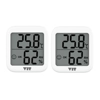 VIT 2'li İç Mekan Dijital Isı ve Nem Ölçer Beyaz Termometre WVT17-01 THERMOMETER Termometre VIT WVT17-01 Distribütör  VIT 2'li İç Mekan Dijital Isı ve Nem Ölçer Beyaz Termometre WVT17-01 THERMOMETER