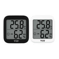 VIT 2'li İç Mekan Dijital Isı ve Nem Ölçer Siyah-Beyaz Termometre KVT17 THERMOMETER Termometre VIT KVT17 Distribütör  VIT 2'li İç Mekan Dijital Isı ve Nem Ölçer Siyah-Beyaz Termometre KVT17 THERMOMETER