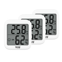 VIT 3'lü İç Mekan Dijital Isı ve Nem Ölçer Beyaz Termometre WVT17-02 THERMOMETER Termometre VIT WVT17-02 Distribütör  VIT 3'lü İç Mekan Dijital Isı ve Nem Ölçer Beyaz Termometre WVT17-02 THERMOMETER