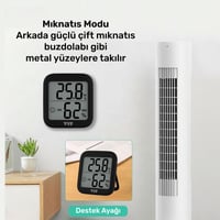 VIT 4'lü İç Mekan Dijital Isı ve Nem Ölçer Siyah Termometre BVT17-03 THERMOMETER Termometre VIT BVT17-03 Distribütör  VIT 4'lü İç Mekan Dijital Isı ve Nem Ölçer Siyah Termometre BVT17-03 THERMOMETER