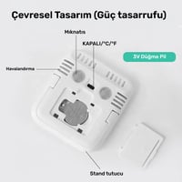 VIT 6'lı İç Mekan Dijital Isı ve Nem Ölçer Beyaz Termometre WVT17-04 THERMOMETER Termometre VIT WVT17-04 Distribütör  VIT 6'lı İç Mekan Dijital Isı ve Nem Ölçer Beyaz Termometre WVT17-04 THERMOMETER