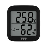 VIT İç Mekan Dijital Isı ve Nem Ölçer Siyah Termometre BVT17 THERMOMETER Termometre VIT BVT17 Distribütör  VIT İç Mekan Dijital Isı ve Nem Ölçer Siyah Termometre BVT17 THERMOMETER