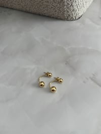 Çift Tarafı Toplu Gold Küpe