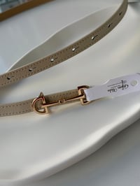 Marka Model Gold Tokalı Krem İnce Kemer