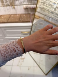 Özel Seri 14k 60cm Gold Düz Kelepçe 