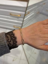 Özel Seri 14k Gold Ataç Model Zincir Bileklik 