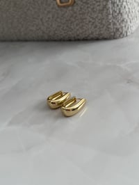 Özel Seri 14k Gold Oval Model Küpe