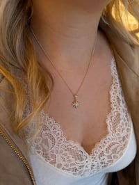 Özel seri 14k Gold Yıldız Model Kolye