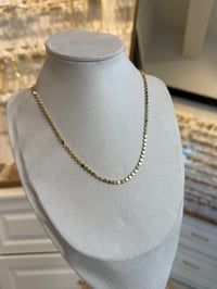 Özel Seri Ezme Zincir 14k Gold 45cm