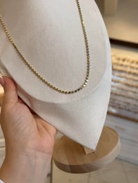 Özel Seri Ezme Zincir 14K Gold 60cm