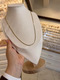 Özel Seri Ezme Zincir 14K Gold 60cm