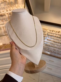 Özel Seri Ezme Zincir 14K Gold 60cm