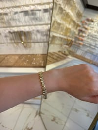 Özel Seri Gold Geometrik Desenli Bileklik
