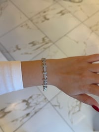 Özel Seri Silver Geometrik Desen Bileklik