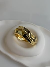 Özel Seri Üzeri İşlemeli Gold Kelepçe