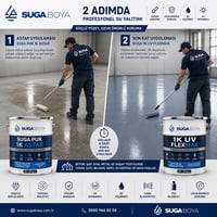 POLİÜRETAN ESASLI UV DAYANIMLI SU YALITIM MEMBRANI 25 KG-SUGA BOYA | Suga Boya Market