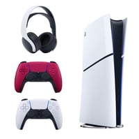  Oyun Konsolları Playstation PS5SLIM1TB+DKRM+3DK İthalatçı  Sony Playstation 5 Slim İthalatçı Garantili + 2.  Kırmızı Dualsense + Pulse 3D Kablosuz Kulaklık