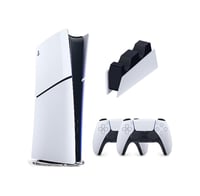  Oyun Konsolları Playstation PS5SLIM1TB+D+S İthalatçı  Sony PS5 Slim 1 TB Digital Oyun Konsolu + 2. Kol Beyaz + Şarj İstasyonu (İthalatçı Garantili)