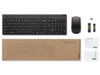  Bilgisayar Bileşenleri Lenovo 4X31N50744 Distribütör  Lenovo Essential 4X31N50744 Kablosuz Q Klavye Mouse Set Siyah