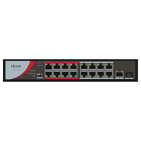 HILOOK NS-0318P-130 16 PORT 10/100 16 PORT POE+ 1 PORT UPLINK+ 1 SFP 130W FAST ETHERNET SWITCH