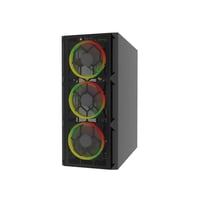 IROMX SPACE BTX-65G 650W 80+ 4x RAINBOW FIXED LED FAN ATX 2xUSB3.0 SİYAH KASA