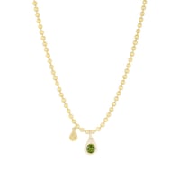 Küçük Top Peridot Kolye