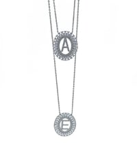 60 Cm Taşlı Harf Kolye