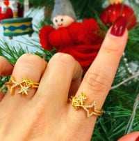 Bijoux Gold Kutup Yıldızı Taşlı Yüzük