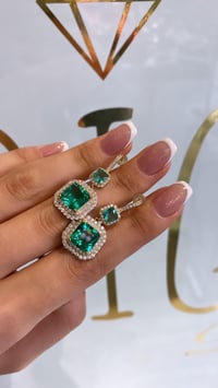 Green Sallantılı Küpe