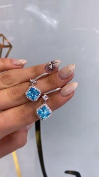 İthal Baby Blue Bakly Küpe