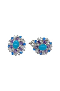 İthal Baby Blue Ovy Küpe