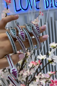 İthal Baguette Snake Bilezik