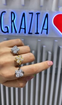 İthal Bijoux Dönen Clover Yüzük
