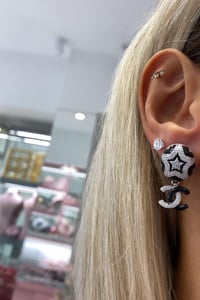 İthal Black Mineli CC Küpe
