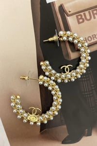 İthal CC Pearl Halka Küpe